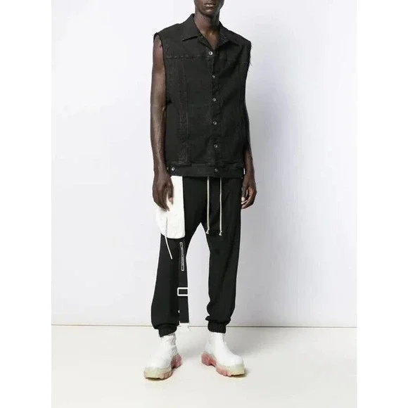 Rick Owens DRKSHDW sleeveless denim jacket